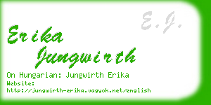 erika jungwirth business card